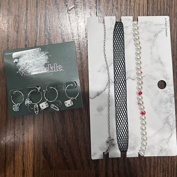 Bundle Women Earrings and Choker Necklaces Set - Picture 1 of 4